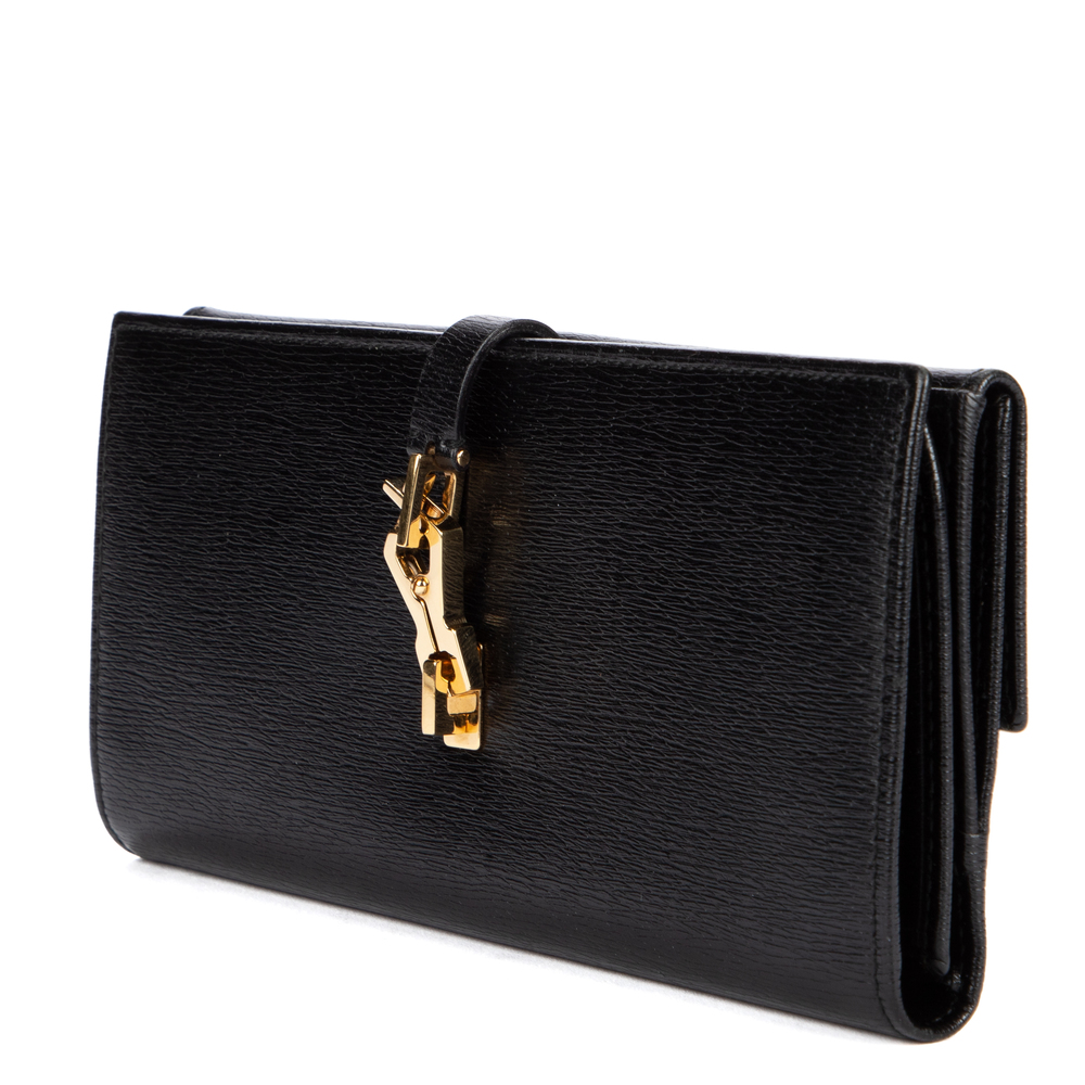 Gucci Vintage Bifold Wallet in Black Grained Leather - Picture 2 of 6